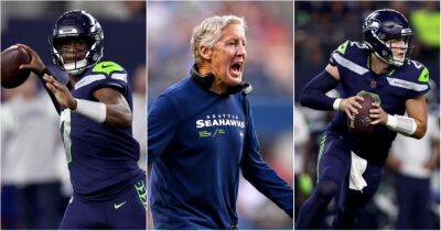 Pete Carroll - Russell Wilson - Denver Broncos - Seattle Seahawks: Pete Carroll drops cryptic message on Geno Smith v Drew Lock QB battle - givemesport.com - New York -  New York - Los Angeles -  Seattle