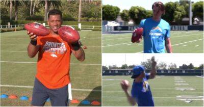 NFL: Wilson, Stafford and Herbert pull off incredible throws with 'new' TNF football