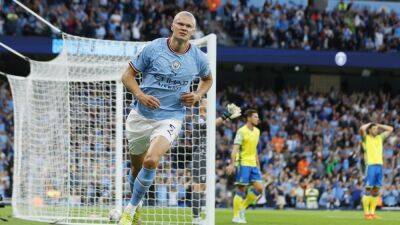 Haaland fires another hat-trick as City thrash Forest
