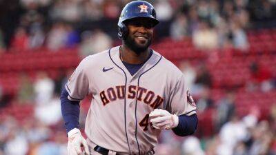 Houston Astros' Yordan Alvarez gets away with four-strike at-bat against Red Sox