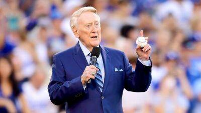 Los Angeles Dodgers honoring Vin Scully with commemorative patch on uniforms - espn.com -  Brooklyn - Los Angeles -  Los Angeles