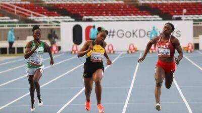 Clayton leads Jamaican 1-2 in world juniors sprint