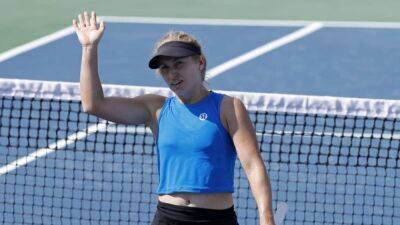 Saville ousts top seed Pegula in Washington, Halep retires with illness