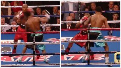 Floyd Mayweather's legendary chin came in good use against Shane Mosley