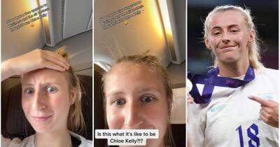 Euro 2022: Woman mistaken for England's Chloe Kelly gets flight upgrade