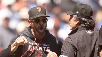 Ezra Shaw - Gabe Kapler - Giants' Gabe Kapler ejected after heated exchange between pitcher, Dodgers' Mookie Betts - foxnews.com - San Francisco -  San Francisco - Los Angeles -  Los Angeles