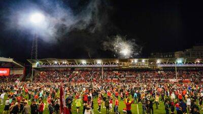 Nottingham Forest - Billy Sharp - Rhian Brewster - Oli Macburnie - Nottingham Forest charged by FA over fans’ play-off semi-final pitch invasion - bt.com