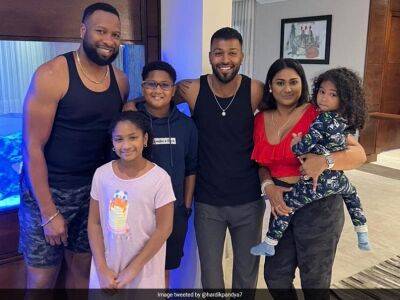 "Visit To The King's Home": Hardik Pandya Catches Up With "Brother" Kieron Pollard