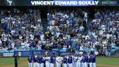 'It's time for Dodgers baseball': late broadcasting legend Vin Scully honoured in pre-game ceremony