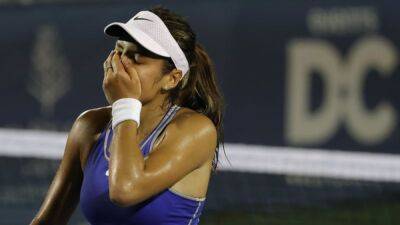 WTA roundup: Emma Raducanu falls in Washington quarterfinals