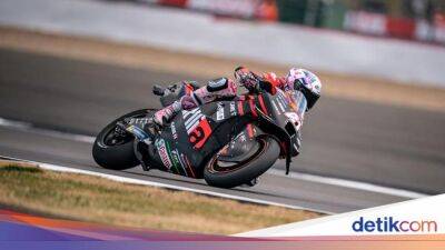 Fabio Quartararo - Francesco Bagnaia - Joan Mir - Maverick Viñales - Jorge Martín - Johann Zarco - Alex Rins - Aleix Espargaro - Luca Marini - Free Practice 3 MotoGP Inggris Dikuasai Aleix Espargaro - sport.detik.com