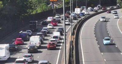 Crash closes one lane of the M4 near Newport and causes long delays - updates