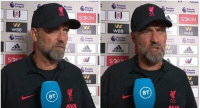 Fulham 2-2 Liverpool: Jurgen Klopp's excuse after Premier League draw mocked by rival fans