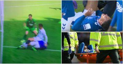 Ben Godfrey: Everton star stretchered off vs Chelsea after nasty injury