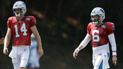 Panthers won't decide between Sam Darnold, Baker Mayfield as QB1 for at least two more weeks
