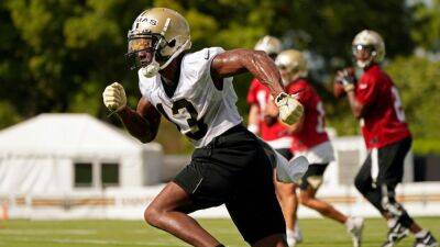 New Orleans Saints WR Michael Thomas participates in 11-on-11 drills for first time since 2020