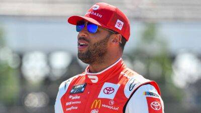 Michael Jordan - Denny Hamlin - Michigan Cup qualifying: Bubba Wallace earns first career pole - nbcsports.com - Usa - Jordan - state Michigan - county Wallace