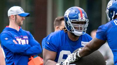 Giants rookie offensive lineman out for season after tearing ACL in scrimmage