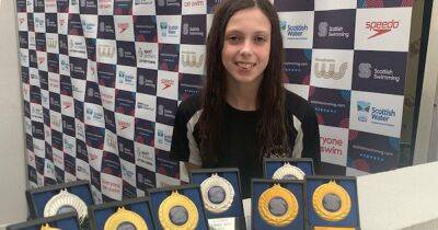 Lanark Amateur Swimming Club starlet Evi Mackie makes waves at Aberdeen meet with eight-medal haul