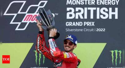 Bagnaia wins British MotoGP after pole-sitter Zarco crashes