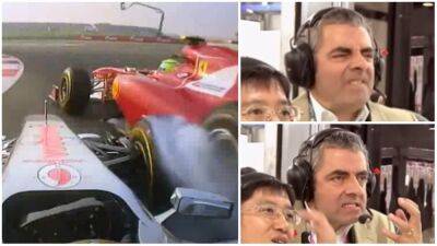 Hamilton, Massa: Contact at 2011 Indian Grand Prix had Rowan Atkinson going full Mr. Bean