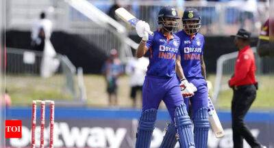 Hardik Pandya - 5th T20I: Shreyas Iyer shines as India pile up 188 for 7 against West Indies - timesofindia.indiatimes.com - India