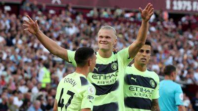 Erling Haaland scores twice to get Manchester City up and running at West Ham