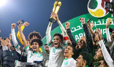 Cristiano Ronaldo - Pascal Gross - Callum Wilson - Egypt - Glory for Saudi Arabia as they beat Egypt on penalties to take 2022 Arab Cup U-20 - arabnews.com - Manchester - Algeria -  Algeria - Egypt - Uae - Mauritania - Saudi Arabia -  Riyadh -  Newcastle - Palestine -  Cairo - Yemen