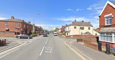 Man and woman cut from vehicle and taken to hospital after crash