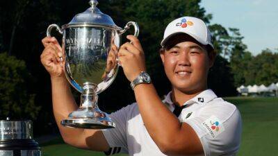 Joohyung Kim, 20, earns PGA Tour card with 61 to win Wyndham Championship