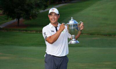 South Korean Kim wins Wyndham Championship to secure PGA playoff berth