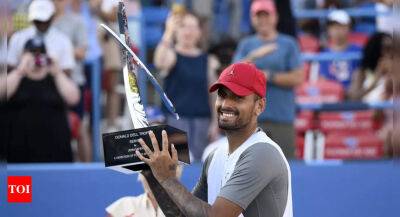 Nick Kyrgios beats Yoshihito Nishioka in Washington to win first ATP title since 2019