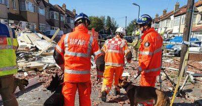 Child dies after explosion destroys house in London