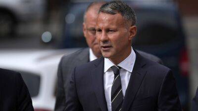 Ex-Man United player Ryan Giggs arrives at court to stand trial for domestic violence