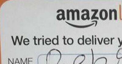 Amazon delivery driver FIRED after writing 'disgusting' note for mum who wasn't home