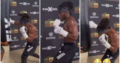 KSI has left boxing fans completely divided with latest boxing training footage
