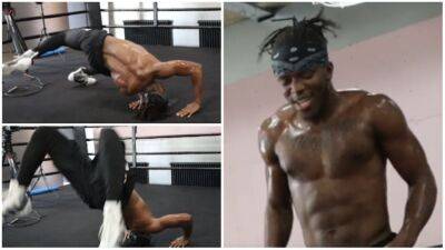 KSI vs Swarmz: JJ shows off 'insane' neck training ahead of fight