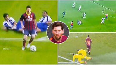 Lionel Messi: Footage of PSG star making defenders crash into each other