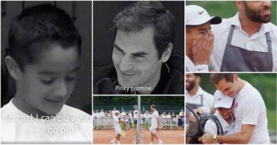 Roger Federer keeping a pinky promise to young fan proves he’s the nicest man in sport