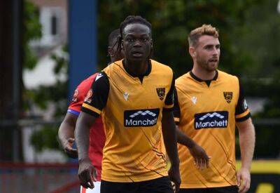 Maidstone United's American forward Josh Fawole speaks about life in English football
