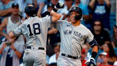 Alex Rodriguez - Roger Maris - Anthony Rizzo - Aaron Judge hits 51st home run of the season in Yankees win, on track for American League record - edition.cnn.com - Usa - New York -  New York - Los Angeles -  Anaheim