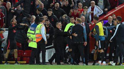 Eddie Howe - Fabio Carvalho - Jurgen Klopp - Roberto Firmino - Alexander Isak - Nick Pope - FA to investigate Anfield touchline incident - rte.ie - Liverpool