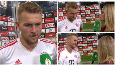 Matthjis De Ligt joined Bayern in July & he's already speaking fluent German