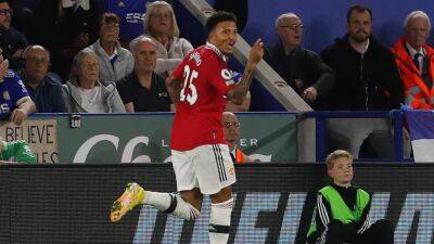 Leicester 0-1 Manchester United: Jadon Sancho’s first half strike hands Eric ten Hag’s side third win in a row