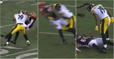 Cincinnati Bengals - Pittsburgh Steelers - Antonio Brown - Mitch Trubisky - Steelers v Bengals: Throwback to Smith-Schuster's crunching hit on Vontaze Burfict in 2017 - givemesport.com - county Brown - county Cleveland