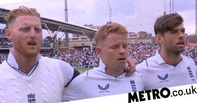 England’s cricketers belt out historic rendition of God Save the King
