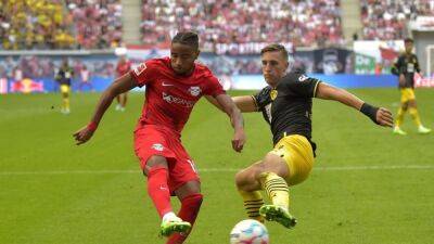 Leipzig stun Dortmund 3-0 in winning debut for coach Marco Rose