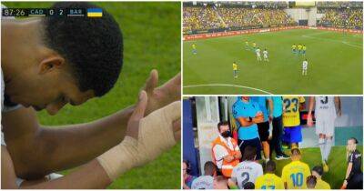 Ronald Araújo - Cadiz vs Barcelona stopped due to medical emergency in crowd - givemesport.com - Britain