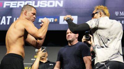 Nate Diaz - Tony Ferguson - Kevin Holland - Khamzat Chimaev - UFC 279 best bets: How will Nate Diaz fare against Tony Ferguson? - espn.com -  Las Vegas