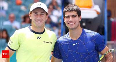 Rafael Nadal - Karen Khachanov - Carlos Alcaraz - Casper Ruud - US Open Final: Explosive Carlos Alcaraz meets solid Casper Ruud for title and top ranking - timesofindia.indiatimes.com - Russia - France - Usa - Australia - Norway - county Miami